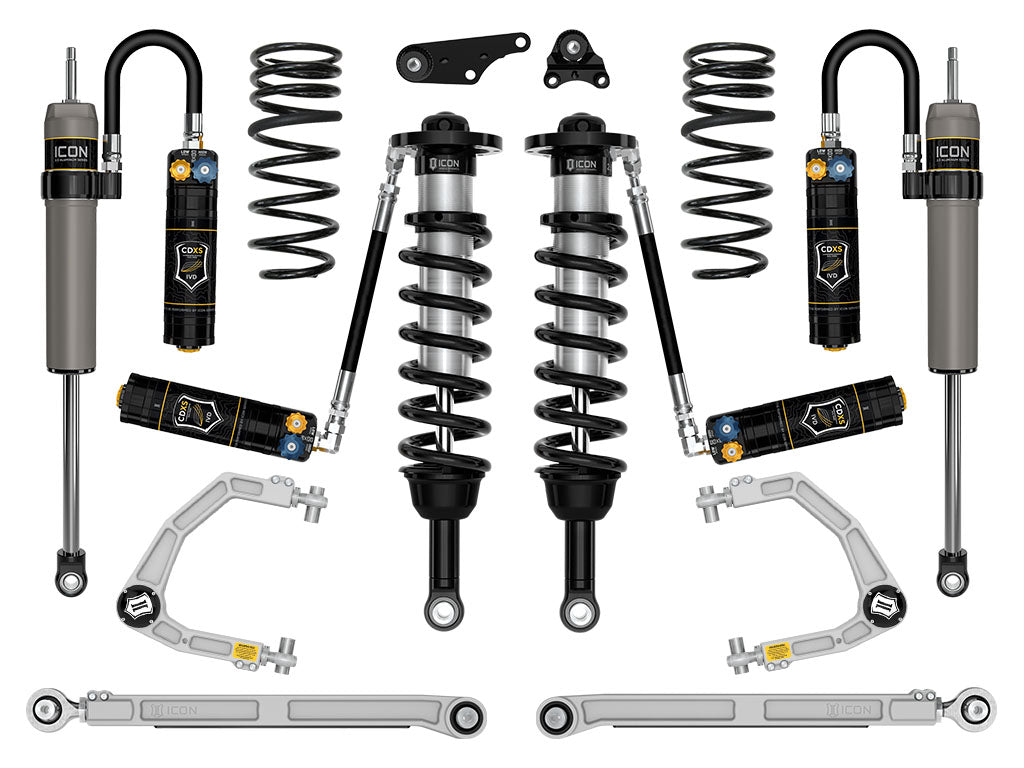 ICON 2024-2025 Toyota Tacoma 1.25-3in Lift Stage 9 Suspension System Billet Triple Rate Rear Springs