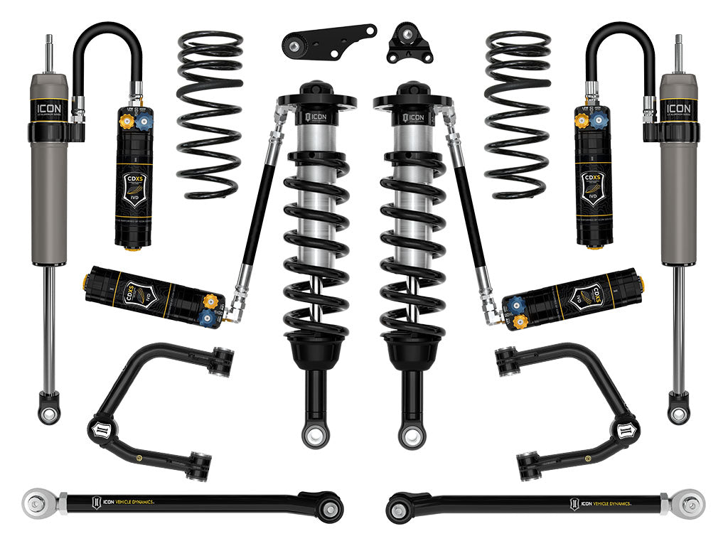 ICON 2024-2025 Toyota Tacoma 1.25-3in Lift Stage 9 Suspension System Tubular Triple Rate Rear Springs