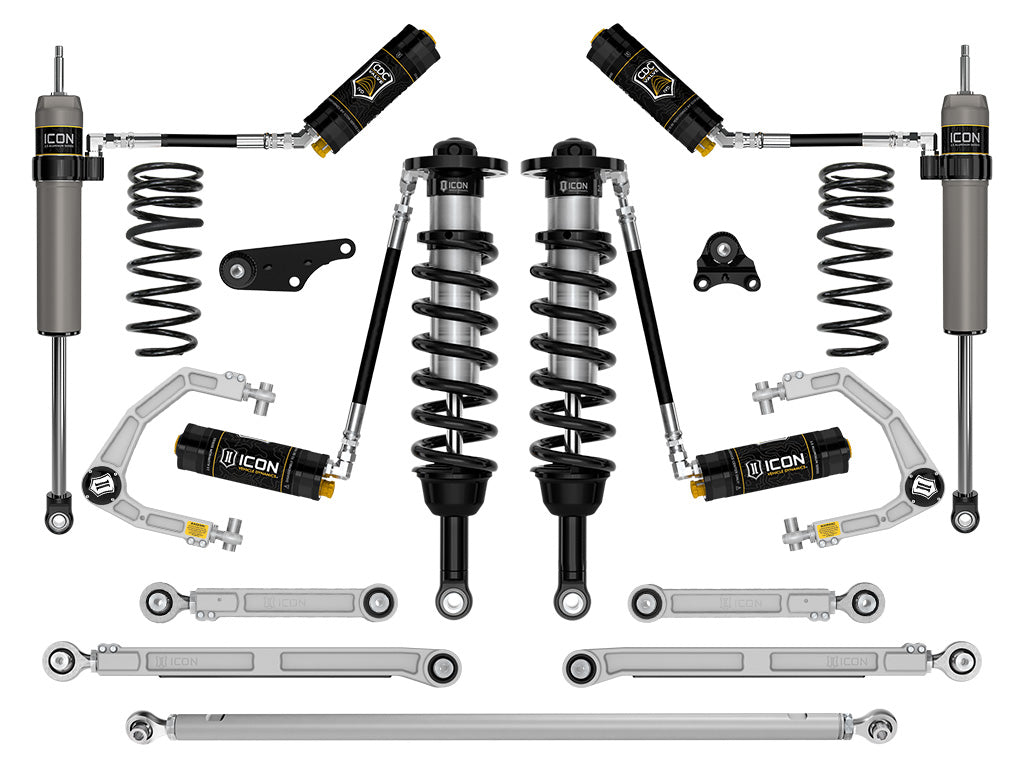 ICON 2024-2025 Toyota Tacoma 1.25-3in Lift Stage 11 Suspension System Billet Overland Rear Springs