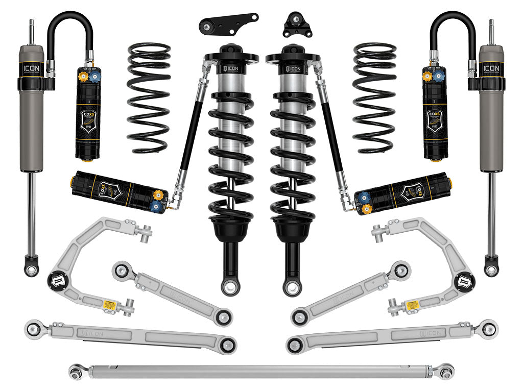 ICON 2024-2025 Toyota Tacoma 1.25-3in Lift Stage 12 Suspension System Billet