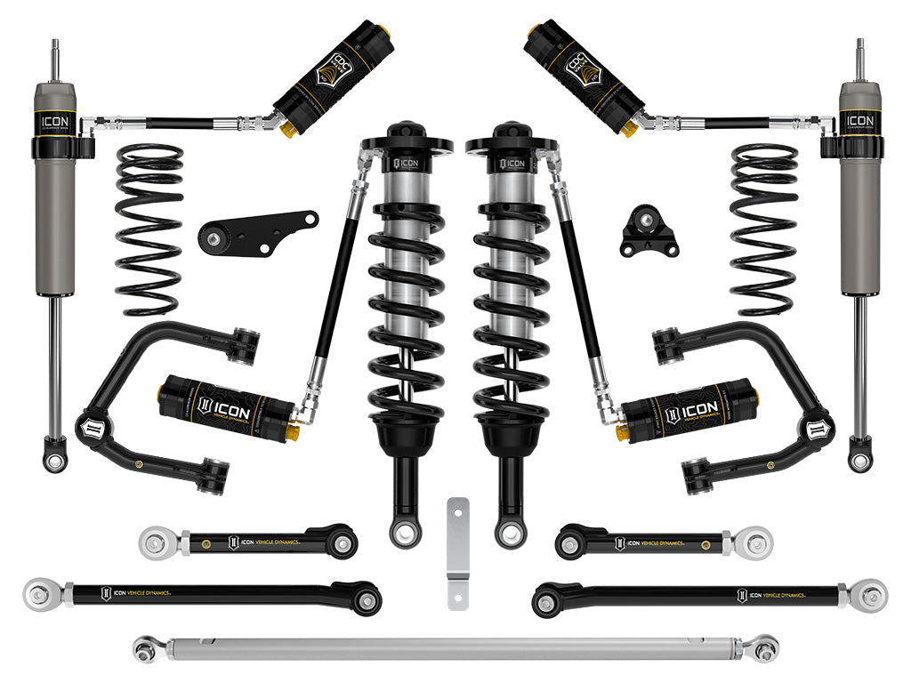 ICON 2024-2025 Toyota Land Cruiser 250 Series 1.25-3in Lift Stage 9 Suspension System CDCV Tubular