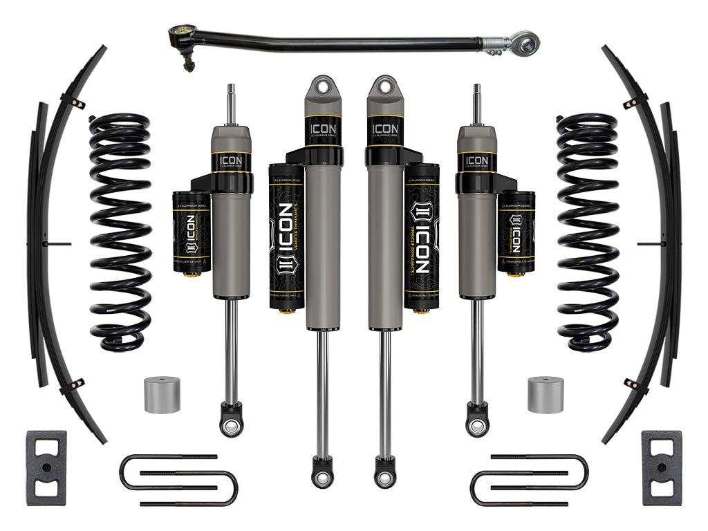 ICON 2023 Ford F-250/F-350 Super Duty 4WD Diesel 2.5in Lift Stage 3 Suspension System w/Expansion Packs