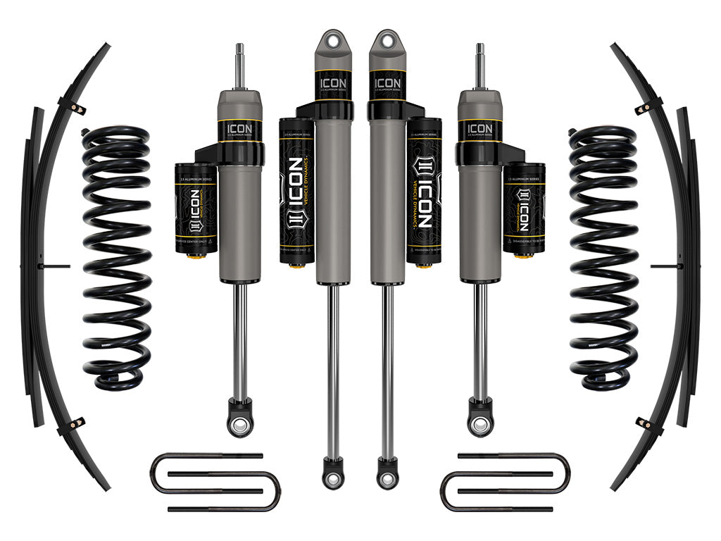 ICON 2011-2016 Ford F-250/F-350 Super Duty 4WD Diesel 2.5in Lift Stage 3 Suspension System w/Expansion Packs