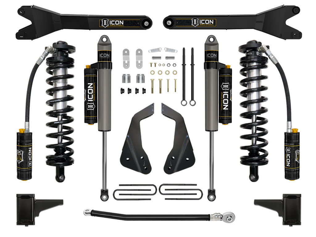 ICON 05-07 Ford F250/F350 4-5.5in Stage 4 Coilover Conversion System w/ Radius Arm