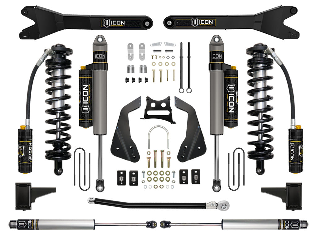 ICON 05-07 Ford F250/F350 4-5.5in Stage 5 Coilover Conversion System w/ Radius Arm