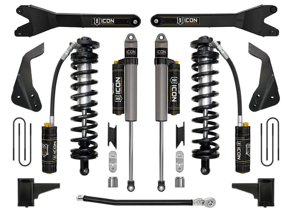 ICON 08-10 Ford F250/F350 4-5.5in Stage 4 Coilover Conversion System w/ Radius Arm