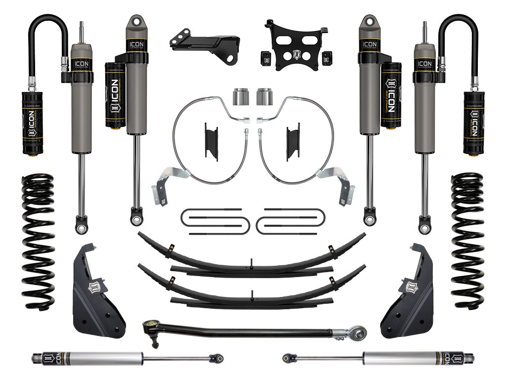 ICON 2023-2025 Ford F-250/F-350 Super Duty 4WD Gas 4.5in Lift Stage 4 Suspension System w/Expansion Packs