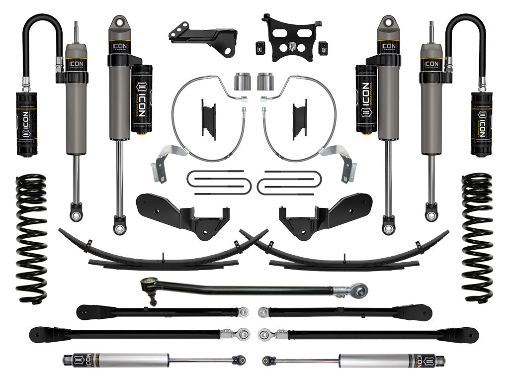 ICON 2023-2025 Ford F-250/F-350 Super Duty 4WD Gas 4.5in Lift Stage 6 Suspension System w/Expansion Packs