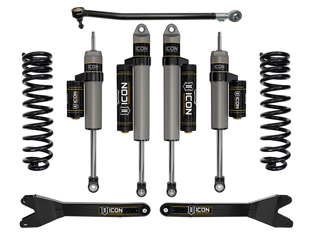 ICON 2023-2025 Ford F-250/F-350 Super Duty 4WD Gas 2.5in Lift Stage 3 Suspension System w/Radius Arms