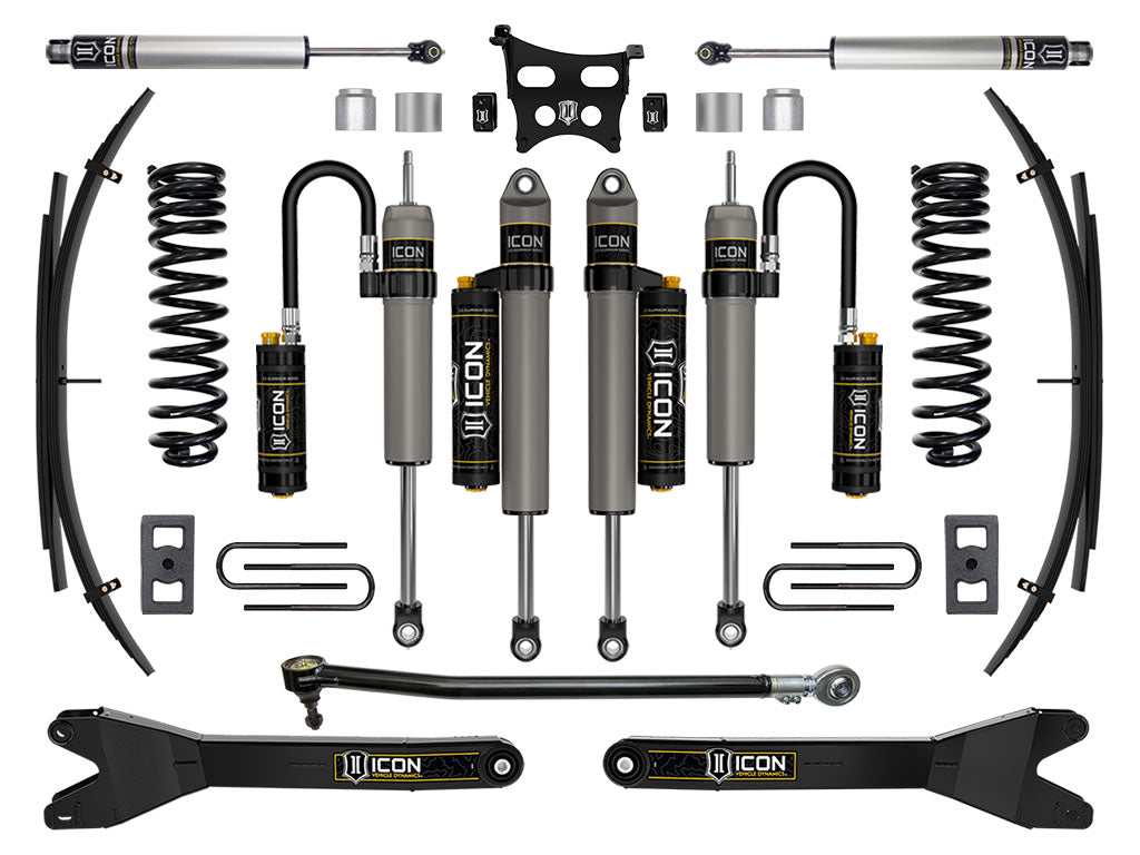 ICON 2023-2025 Ford F-250/F-350 Super Duty 4WD Gas 2.5in Lift Stage 5 Suspension System w/Radius Arms And Expansion Packs