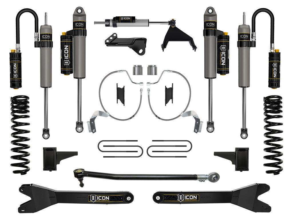 ICON 2023-2025 Ford F-250/F-350 Super Duty 4WD Diesel 4.5in Lift Stage 5 Suspension System w/Radius Arms