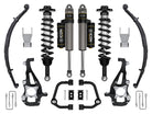 ICON 2021-2024 Ford F-150 4WD 3.5-4.5in Lift Stage 2 Suspension System Tubular w/Leaf Packs