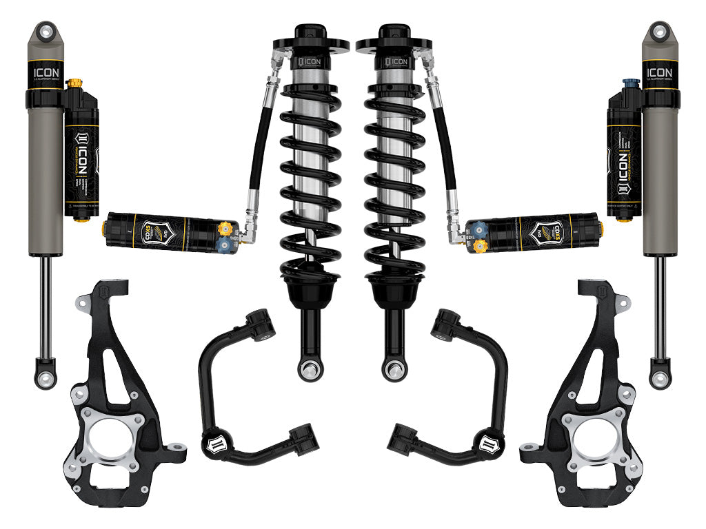 ICON 2021-2024 Ford F-150 4WD 3.5-4.5in Lift Stage 4 Suspension System Tubular CDXS