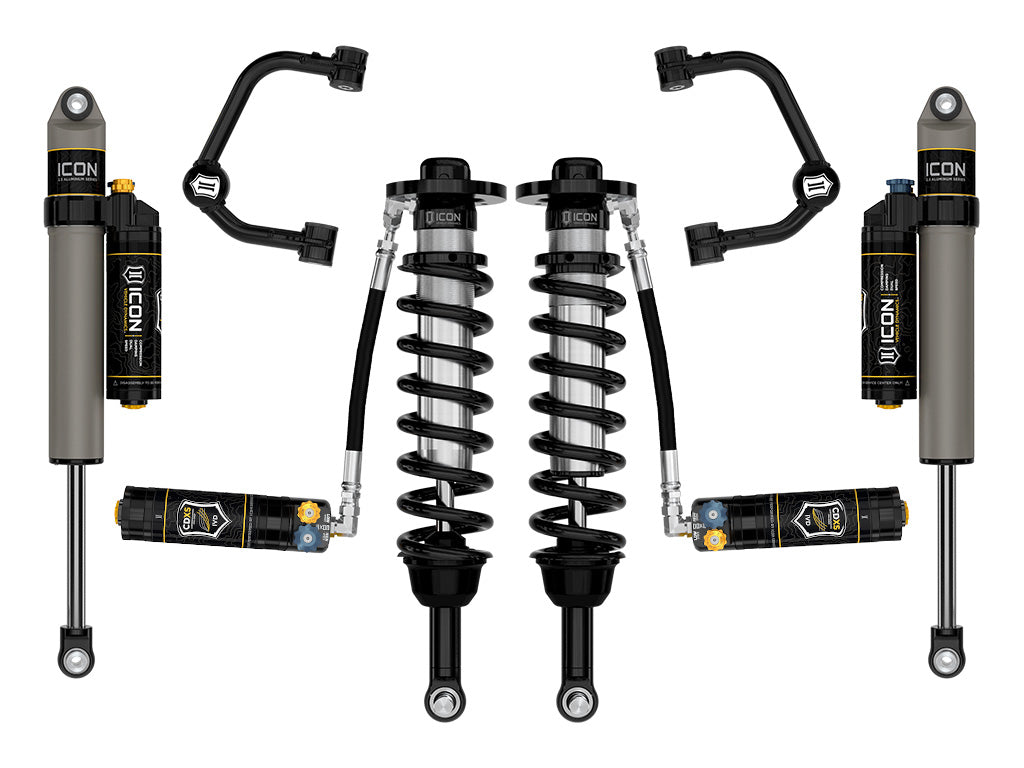 ICON 2021-2024 Ford F-150 Tremor 2.5-3in Lift Stage 4 Suspension System Tubular CDXS