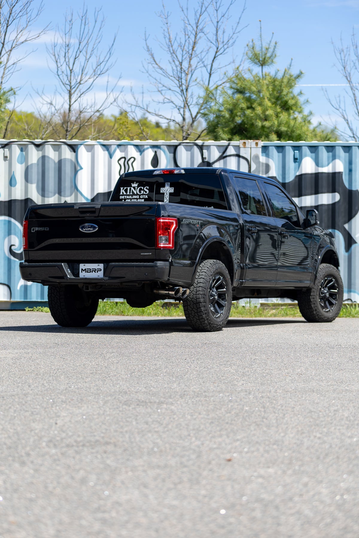 MBRP 15-20 Ford F-150 2.7L, 3.5L and 5.0L Armor Lite 3-Inch Cat-Back Passenger Side Exit with Polished Tips