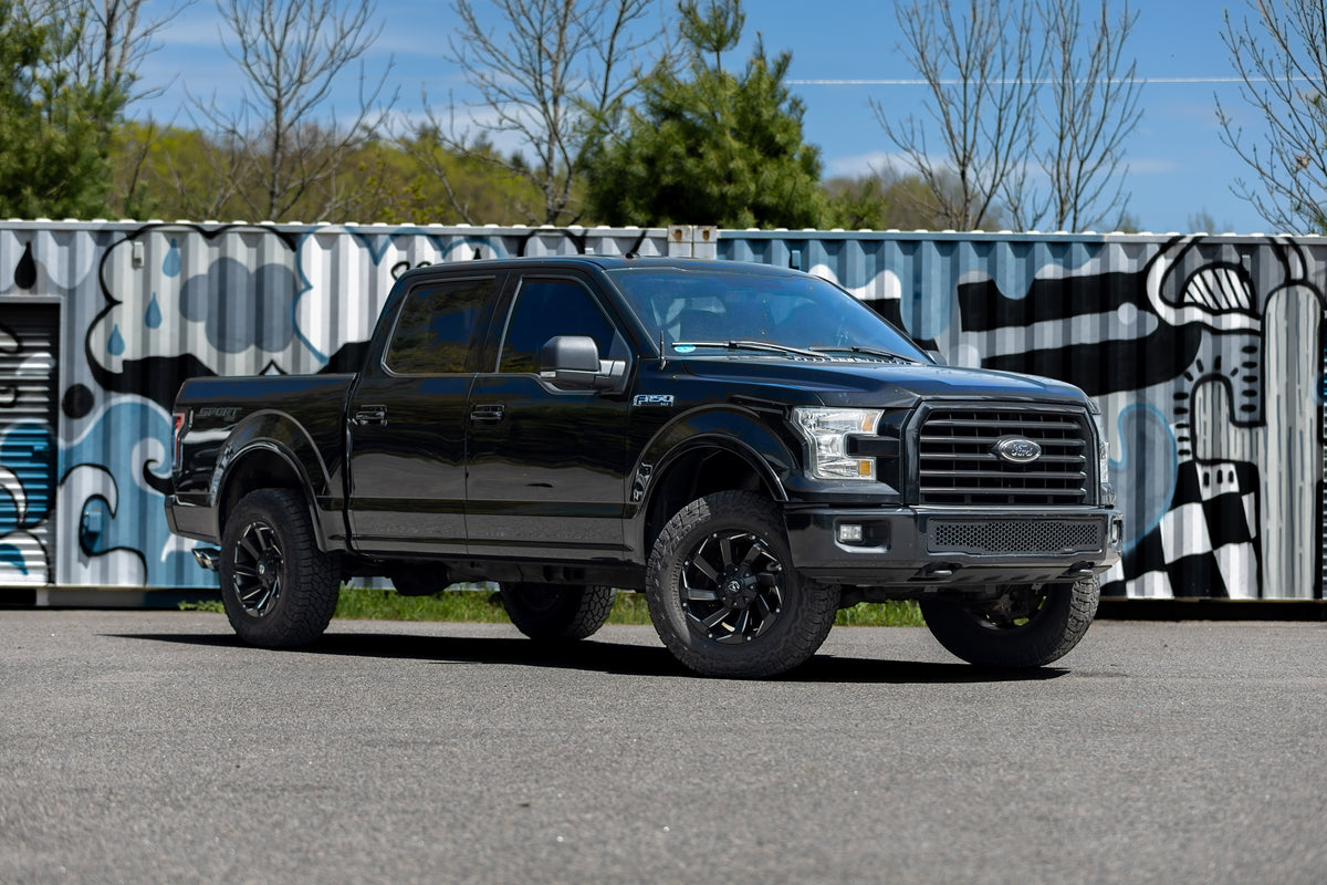 MBRP 15-20 Ford F-150 2.7L, 3.5L and 5.0L, Armor BLK 3-Inch Cat-Back Passenger Side Exit with Black Tips