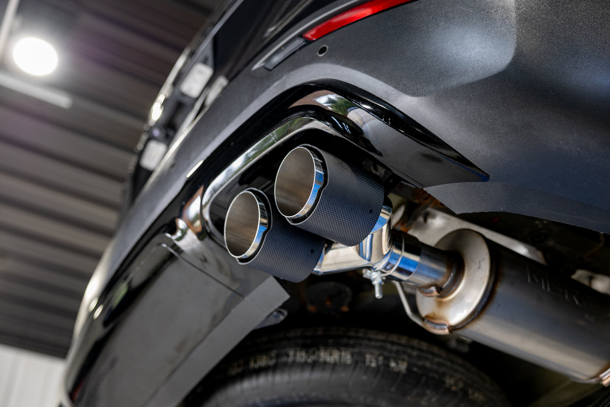 MBRP 20-25 Kia Telluride and Hyundai Palisade Armor Pro T304SS 2.5 Inch Axle-Back Single Rear Exit Dual Outlet CF Tip,