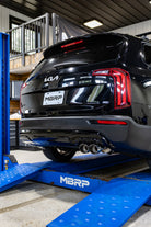 MBRP 20-25 Kia Telluride and Hyundai Palisade Armor Lite Aluminized Steel 2.5 Inch Axle-Back Single Rear Exit Dual Outlet Tip,