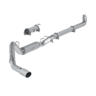 MBRP 4 Inch Single Side Exhaust Pipe Aluminized Steel For 01-07 Silverado/Sierra 2500/3500 Duramax Extended/Crew Cab