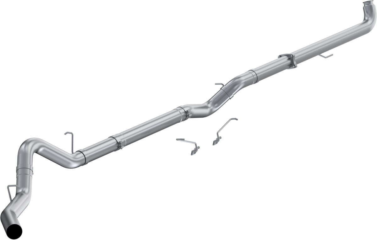 MBRP 2001-2004 Chevrolet/GMC Silverado/Sierra 2500/3500 6.6L EC/CC 4 Inch Downpipe-Back No Muffler Single Side Exit Aluminized Steel