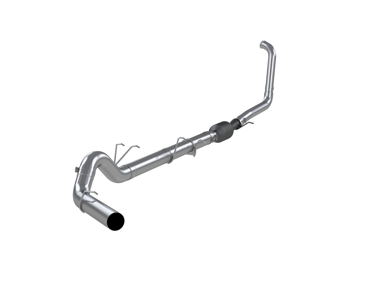 MBRP 5 Inch Turbo Back Single Side Exit No Muffler T409 Stainless Steel For 03-07 Ford F-250/350 6.0L,