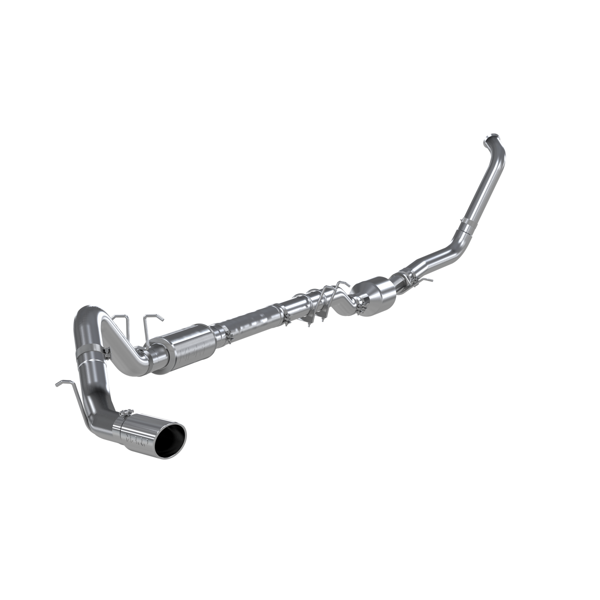 MBRP 4 Inch Exhaust System Kit Turbo Back For 03-07 Ford F-350/450/550 6.0L Single Side Exit Aluminized Steel