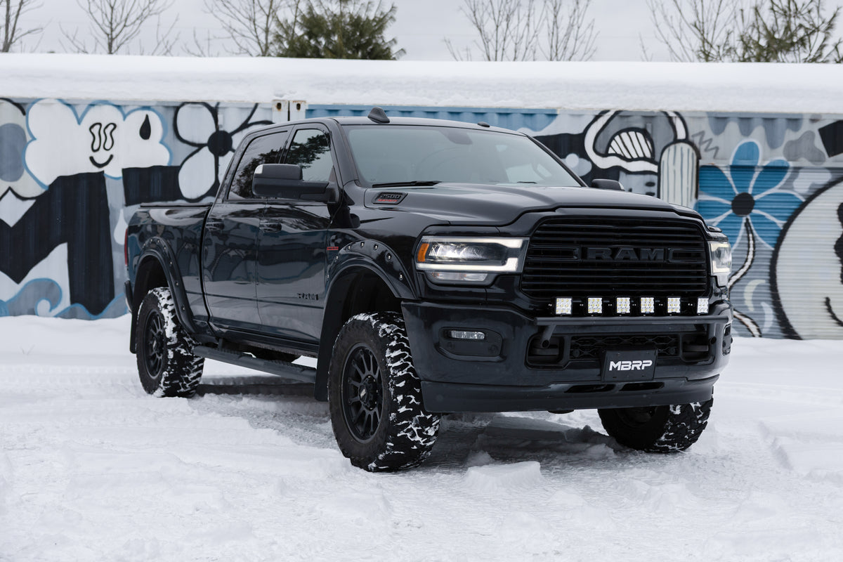 MBRP 2019-Up Ram 2500 Black-Coated Bumper Light Mounting Bar