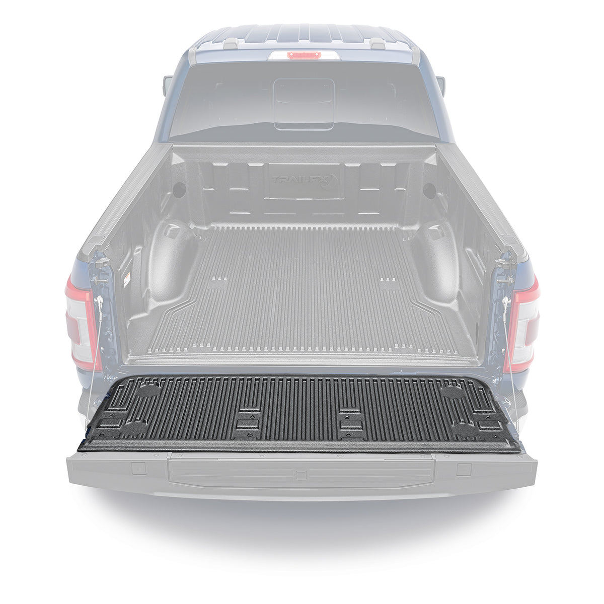 TrailFX Tailgate Liner For Ford F-250 Super Duty, Ford F-350 Super Duty - Covers Tailgate Lip, Black, High Density Polyethylene (RF97TG)