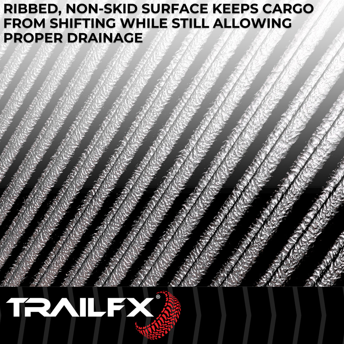 TrailFX Truck Bed Liner For Toyota Hilux - Under Rail, High-Density Polyethylene, With Tailgate Liner (THR5U16X)