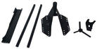 TrailFX Spare Tire Carrier For Jeep Wrangler, Jeep Wrangler JK - Tailgate Mounted 36 Inch Max Tire Size Textured Black Steel (J035T)