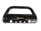 TrailFX Grille Guard For Dodge, Ram Trucks - Powder Coated Black Steel 3-1/2 Inch Diameter With Skid (B1504B)