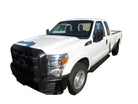 TrailFX Running Board For Ford Trucks - Powder Coated Black Steel Unlighted Rocker Panel Mount 300 (RBW07B)