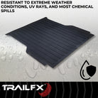 TrailFX Truck Bed Mat For Chevrolet Silverado 1500, GMC Sierra 1500 - Drop-In, Without Raised Edges, Textured Pebble Surface (620N)