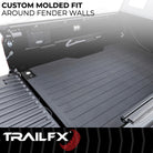TrailFX Truck Bed Mat For Chevrolet Silverado 1500, GMC Sierra 1500 - Drop-In, Without Raised Edges, Textured Pebble Surface (620N)
