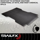 TrailFX Truck Bed Mat For Toyota Tacoma - Drop-In, Without Raised Edges, Textured Pebble Surface (703N)