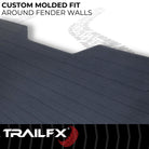TrailFX Truck Bed Mat For Toyota Tacoma - Drop-In, Without Raised Edges, Textured Pebble Surface (703N)
