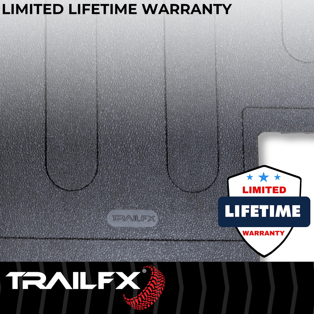TrailFX Truck Bed Mat For Toyota Tacoma - Drop-In, Without Raised Edges, Textured Pebble Surface (703N)