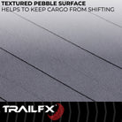 TrailFX Truck Bed Mat For Ford Ranger - Drop-In, Without Raised Edges, Textured Pebble Surface (704N)