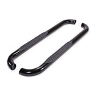 TrailFX Step Nerf Bar For Dodge, Ram Trucks - With Step Pads 3 Inch Round Bent 60 Degree Powder Coated (A0046B)