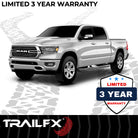 TrailFX Step Nerf Bar For Ram 1500 - With Step Pads, 4 Inch Oval Bent, With Welded End Caps (A1013B)