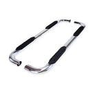 TrailFX Step Nerf Bar For Ram 1500 - With Step Pads, 4 Inch Oval Bent, With Welded End Caps (A1013S)
