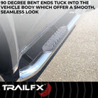 TrailFX Step Nerf Bar For Ram 1500 - With Step Pads, 4 Inch Oval Bent, With Welded End Caps (A1013S)