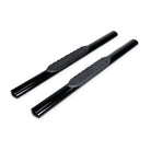 TrailFX Step Nerf Bar For Dodge, Ram Trucks - With Step Pads 4 Inch Oval Straight Powder Coated Black (A1537B)