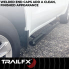 TrailFX Step Nerf Bar For Ram 1500 - With Step Pads 4 Inch Oval Straight Powder Coated Black (A1543B)
