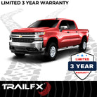 TrailFX Step Nerf Bar For Ford Ranger - With Step Pads, 4 Inch Oval Straight, With Welded End Caps (A1550S)