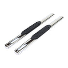 TrailFX Step Nerf Bar For Ford Bronco - With Step Pads, 4 Inch Oval Straight, With Welded End Caps (A1556S)