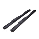 TrailFX Step Nerf Bar For Toyota Tundra - With Step Pads, 4 Inch Oval Straight, With Welded End Caps (A1557T)
