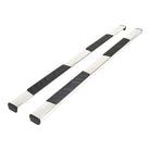 TrailFX Step Nerf Bar For Ram 1500 - With Step Pads 4 Inch Trapezoidal Straight Polished (A4016S)