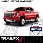 TrailFX Step Nerf Bar For Toyota Tundra - With Step Pads 5 Inch Oval Straight Polished Stainless (A7010S)