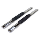 TrailFX Step Nerf Bar For Chevrolet, GMC Trucks - With Step Pads, With Bed Step, 5 Inch Oval Straight (A7097S)